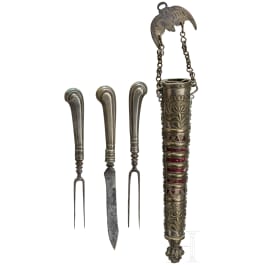A German travelling set of cutlery, circa 1700