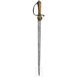 A hunting hanger with gilt guard, Pieter Loos in Amsterdam, circa 1750