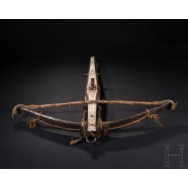 A heavy crossbow by Johann Gottfried H&auml;nisch the Elder (1696 - 1778), Dresden, dated 1717
