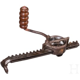 A crossbow winch, Nuremberg, dated 1540