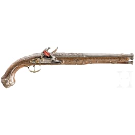 A cut and gilt flintlock pistol for the oriental market, Juste, Paris, circa 1800