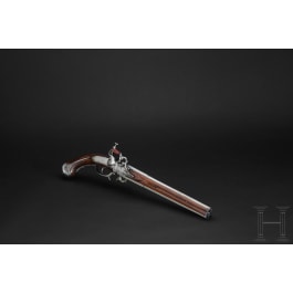 A northern German snaphaunce over-and-under pistol, circa 1670/80