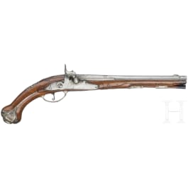 A German silver mounted percussion rifle, circa 1700
