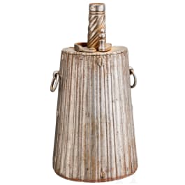 An iron powder flask, Brescia, circa 1600