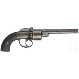 A percussion revolver, Transitional, J. Harper(?)