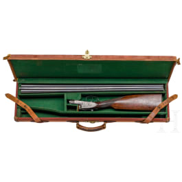 A cased side-by-side shotgun by Joseph Lang & Son