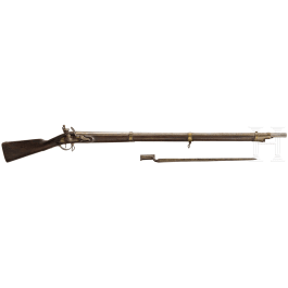 A flintlock rifle similar to Fusil d'infanterie mod&eacute;le 1774, Li&egrave;ge, 1804 - 1814