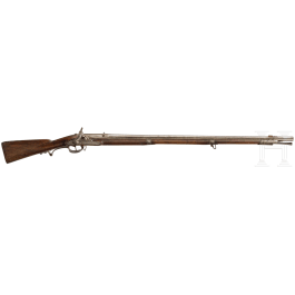 A European infantry rifle adapted for percussion with bayonet, circa 1800