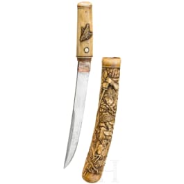 Tanto mit Hirschhorn-Montierung, Meiji-Periode