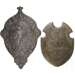 Zwei Renaissance-Prunkschilde, Historismus