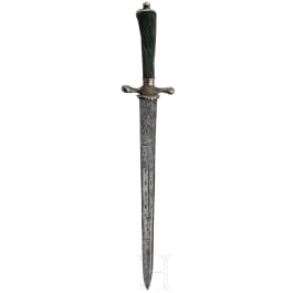 Hirschf&auml;nger mit geschnittener Klinge, deutsch, 17./18. Jhdt.