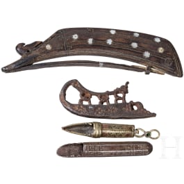 Konvolut Schusswaffen-Zubeh&ouml;r, orientalisch, 18./19. Jhdt.