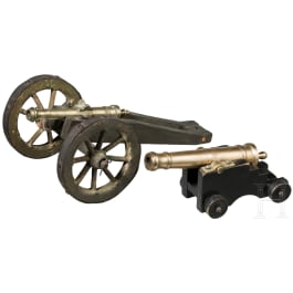 Zwei Miniatur-Kanonen, um 1900