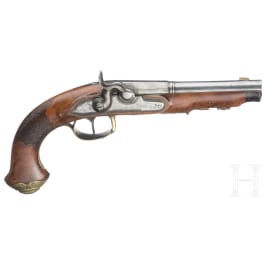 Perkussionsschlosspistole, deutsch, um 1820