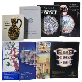 B&uuml;cherkonvolut zum Thema Keramik, DE/NL/EN