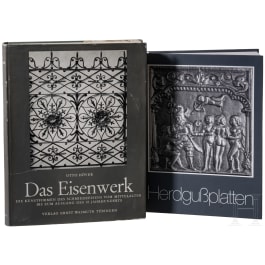 Zwei B&uuml;cher zum Thema Eisenguss, DE