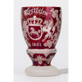 Fu&szlig;becher, Westfalen, datiert 1892