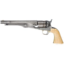 Colt Mod. 1860 Army, graviert, Elfenbeingriffe
