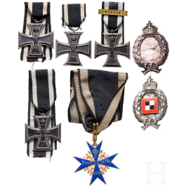 Pour le M&eacute;rite, Eiserne Kreuze und Auszeichnungen der Luftstreitkr&auml;fte
