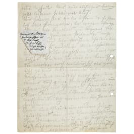 General Kurt von Morgen (1858 - 1928) - zweiter Teil eines handschriftlichen Briefes