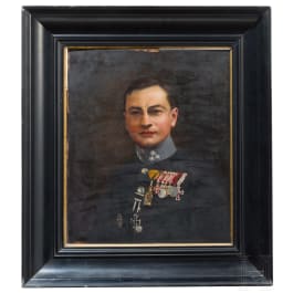 Portrait eines Hauptmanns der k.u.k. Armee im Ersten Weltkrieg