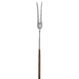 A Persian forked lance, mid-19th century
