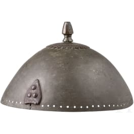 An Indian bronze kulah khud helmet, 17th/18th century