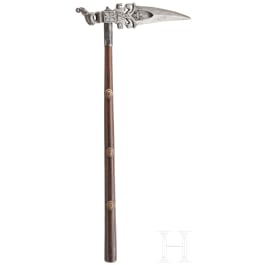 An Indian battle axe (zaghnal), 19th century