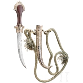 A Moroccan silver-mounted koummya, circa 1900