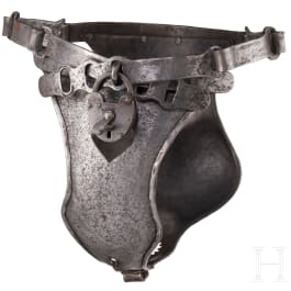 A chastity belt, collector's replica in the style of the 16th/17th century