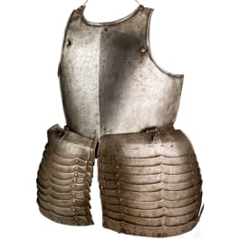 A Flemish pikeneer's breastplate with tassets, ca. 1620