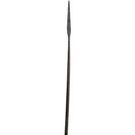 An iron lance, German, 9th/10th century.