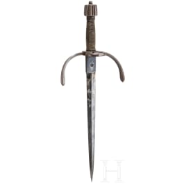 A German, probably Saxon, left-handed dagger, circa 1600
