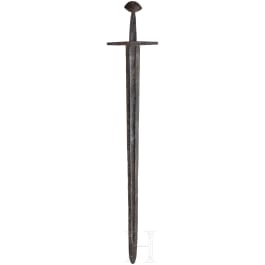 A German medieval sword with Brazil nut pommel, 13th century