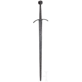 A German hand-and-a-half sword, mid 14th century