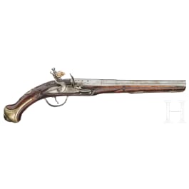 An Oriental flintlock pistol, circa 1830