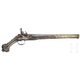A silver mounted flintlock pistol, Greece, first half of the 19th century