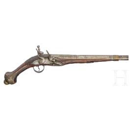 A Balkan Turkish flintlock pistol, circa 1850