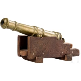 A small model cannon, Frankreich, 18th century