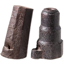 Two German small saluting canons, 19th century