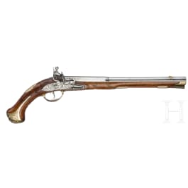 A long German flintlock pistol, ca. 1720