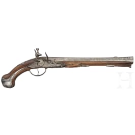A Belgian flintlock pistol, circa 1720