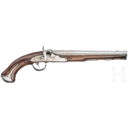 A South German percussion pistol, circa 1760