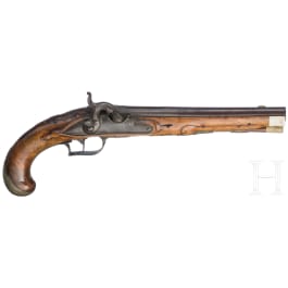 A South German percussion pistol, circa 1760