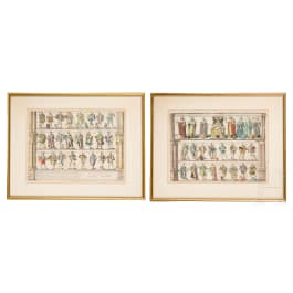 ORDINES SACRI ROMANI IMP. (TABVLA I & II), Antonie Wierix (Antwerpen um 1552 &ndash; um 1624), wohl 1603&ndash;1624