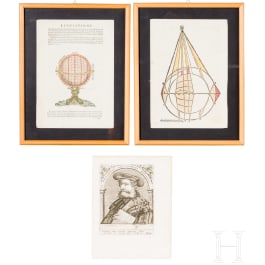 Drei Kupferstiche zu Claudius Ptolemaeus, 16.&ndash;17. Jhdt.