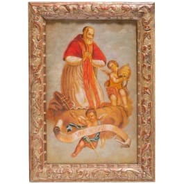 &bdquo;Heiliger Papst Pius V.", Anonym (wohl s&uuml;ddeutsch oder fl&auml;misch), sp&auml;tes 17. Jhdt.