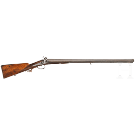 A German side by side percussion shotgun, ca. 1875
