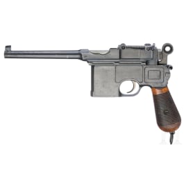 A Mauser C 96 " Large Ring Hammer", with matching shoulder stock