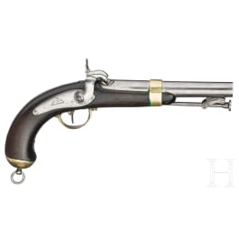 An M 1837 Navy percussion pistol, 1st pattern, Chatellerault